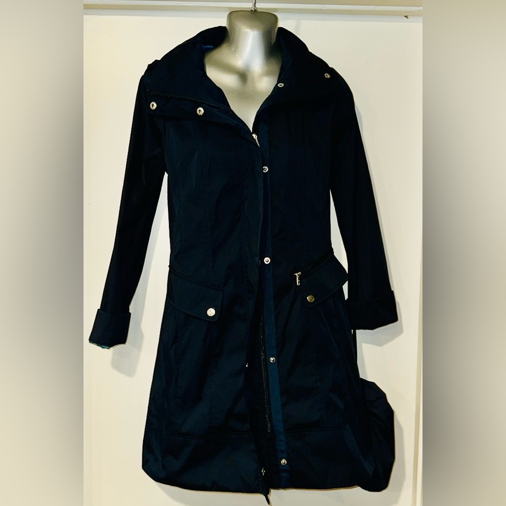 Cole Haan Navy Trench Coat